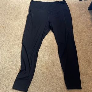 Black yoga joggers